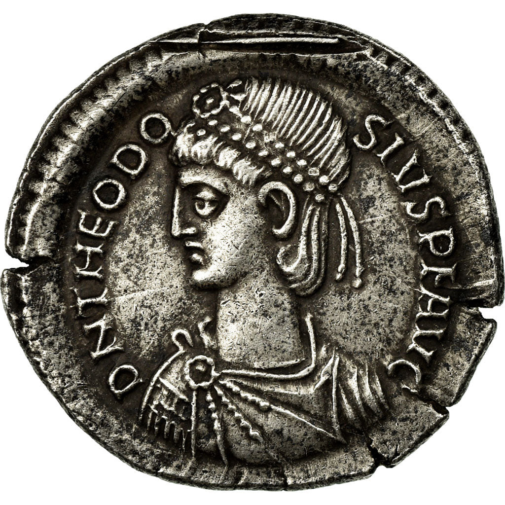 Moneta, Theodosius I, Miliarense, 379/395, Constantinople, Very rare, BB