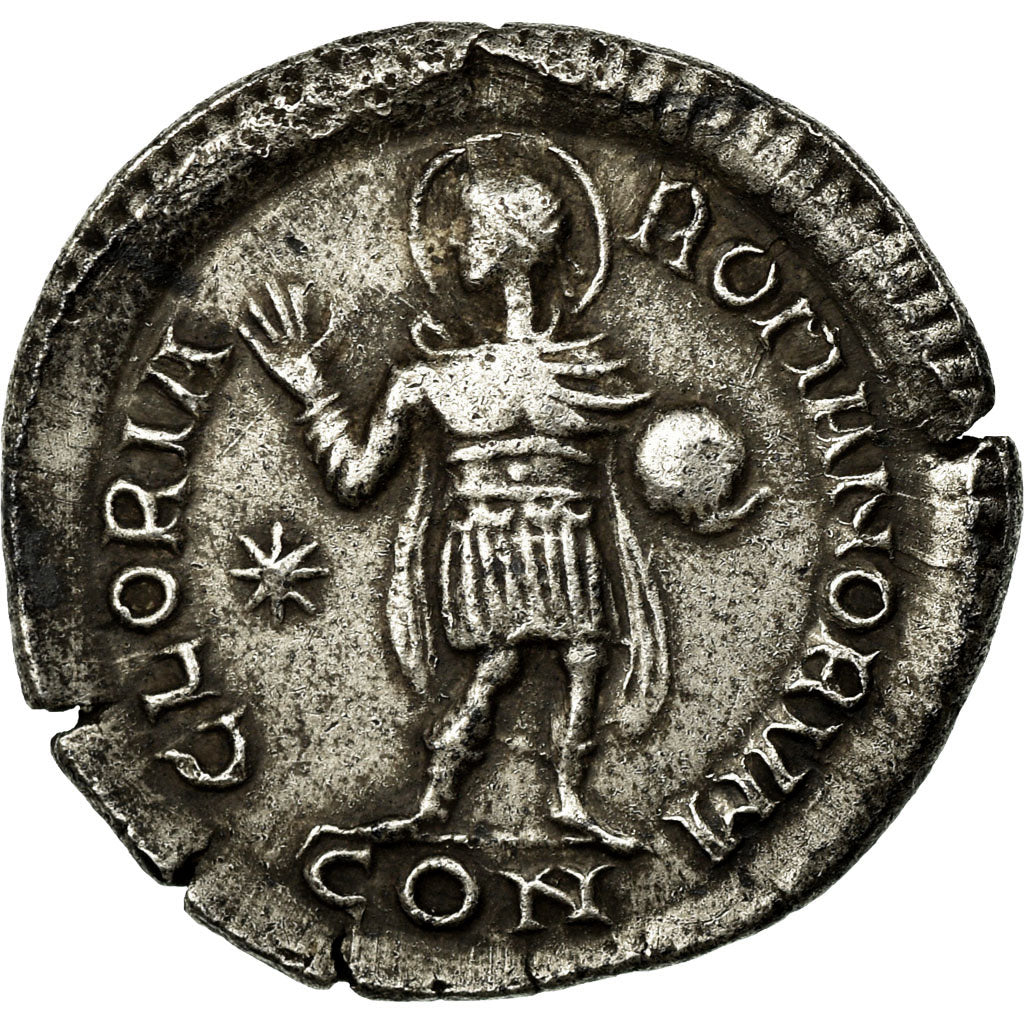 Moneta, Theodosius I, Miliarense, 379/395, Constantinople, Very rare, BB