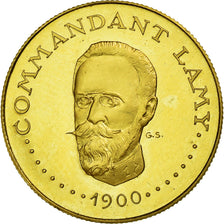 Coin, Chad, Lamy, 1000 Francs, Undated (1970), Paris, MS(63), Gold, KM:8