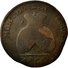 Coin, MOLDAVIA & WALLACHEA, 2 Para 3 Kopeck, 1774, VG(8-10), Bronze, KM:3