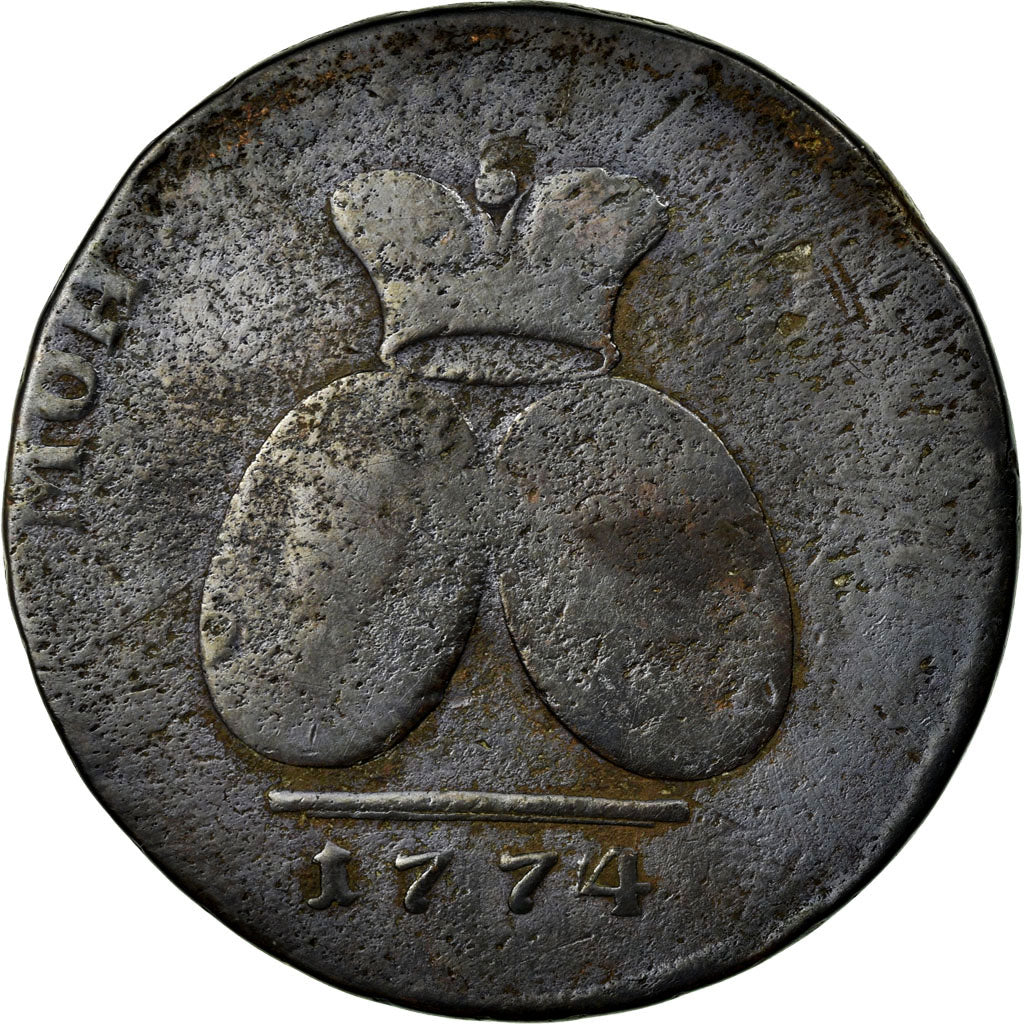 Coin, MOLDAVIA & WALLACHEA, 2 Para 3 Kopeck, 1774, F(12-15), Bronze, KM:3