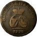 Coin, MOLDAVIA & WALLACHEA, 3 Dengi, PARA, 1772, VF(20-25), Bronze, KM:2.2
