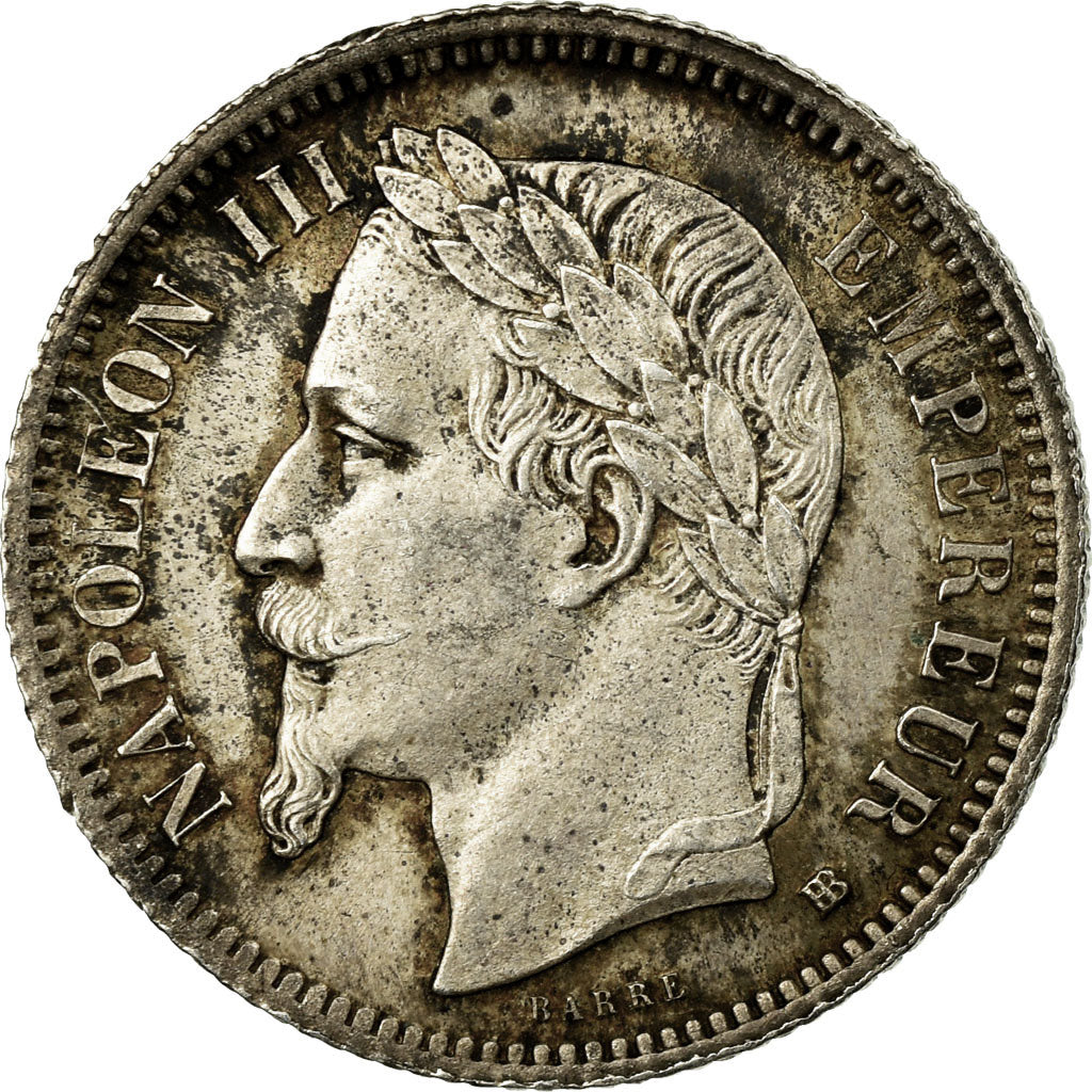 Coin, France, Napoleon III, Napoléon III, Franc, 1868, Strasbourg, MS(60-62)