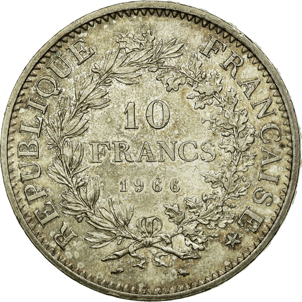 Coin, France, Hercule, 10 Francs, 1966, Paris, AU(55-58), Silver, KM:932