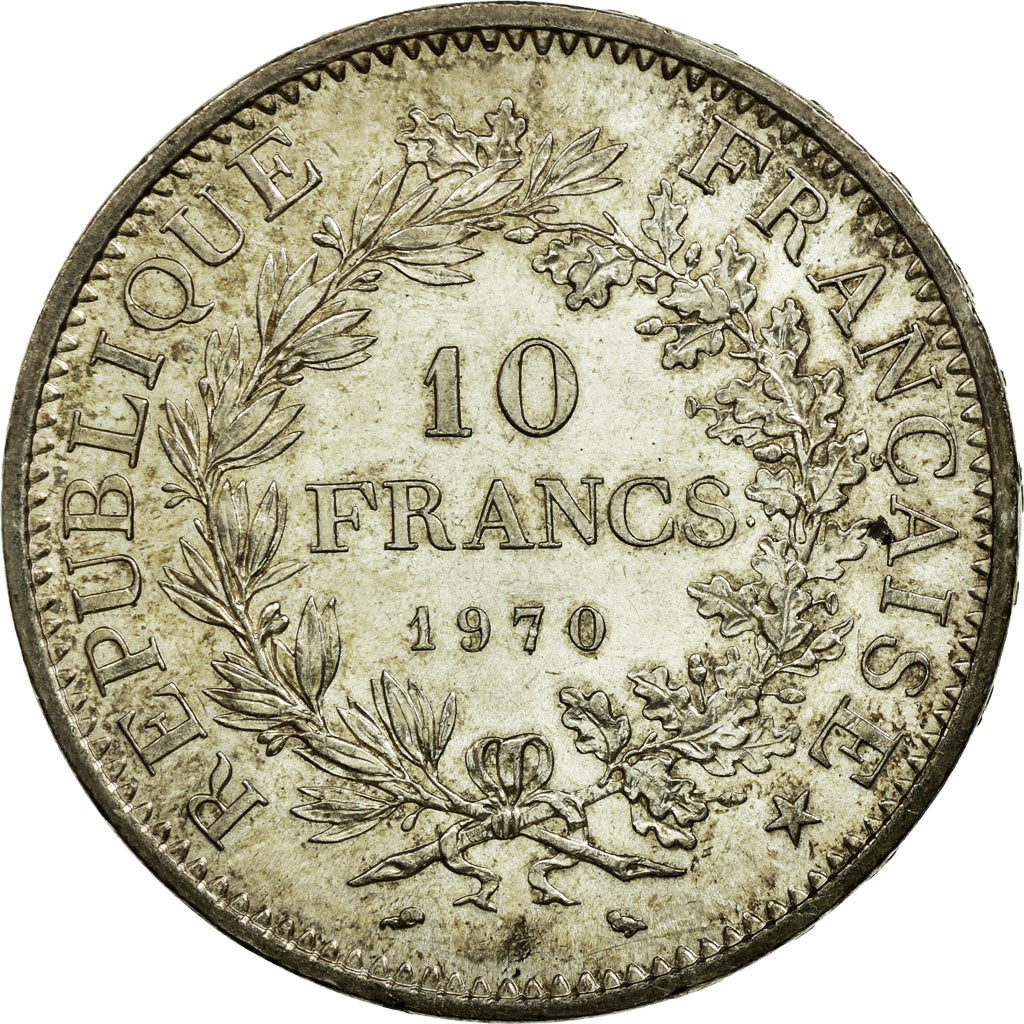 Coin, France, Hercule, 10 Francs, 1970, Paris, AU(55-58), Silver, KM:932