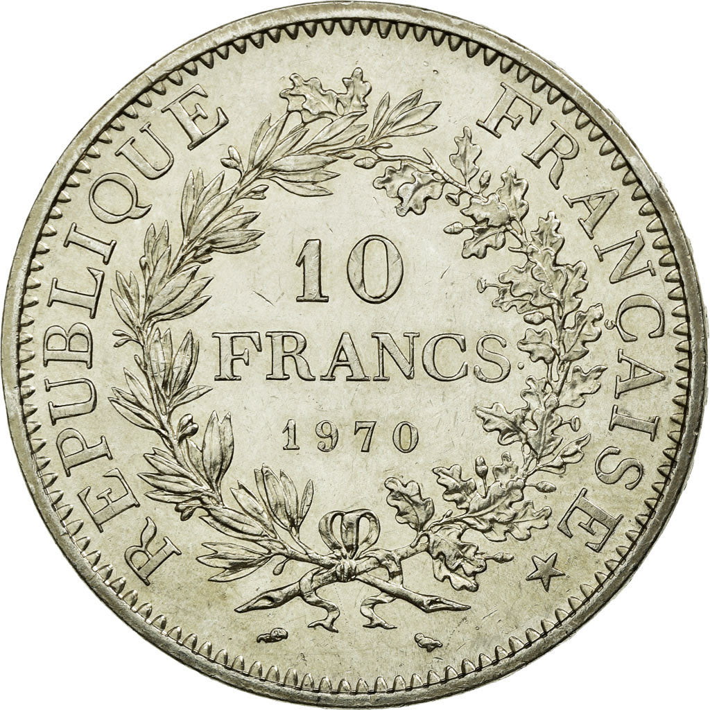 Coin, France, Hercule, 10 Francs, 1970, Paris, AU(55-58), Silver, KM:932