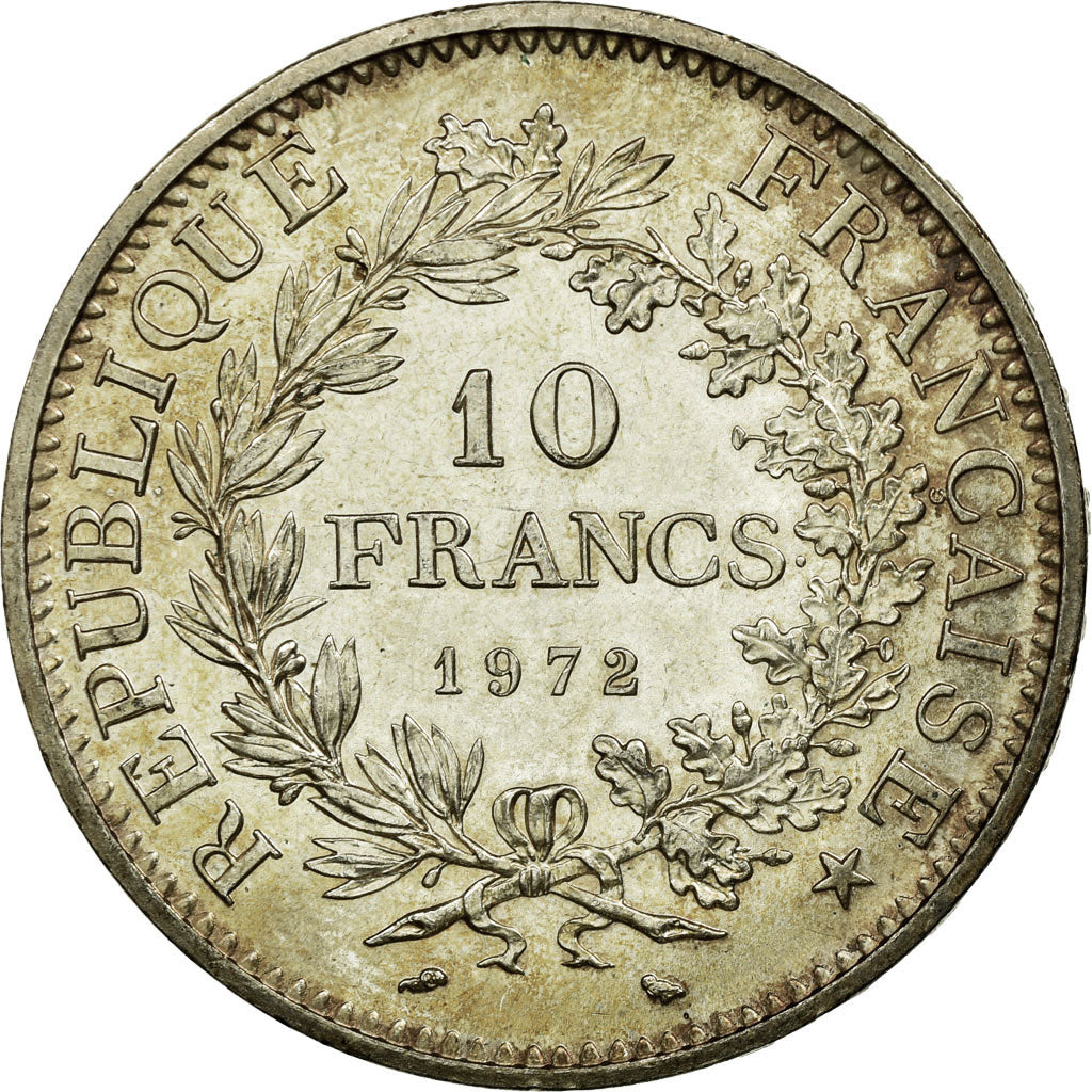 Coin, France, Hercule, 10 Francs, 1972, Paris, AU(55-58), Silver, KM:932