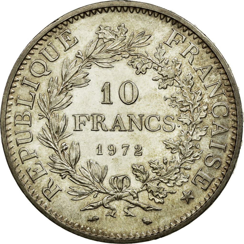 Coin, France, Hercule, 10 Francs, 1972, Paris, AU(55-58), Silver, KM:932