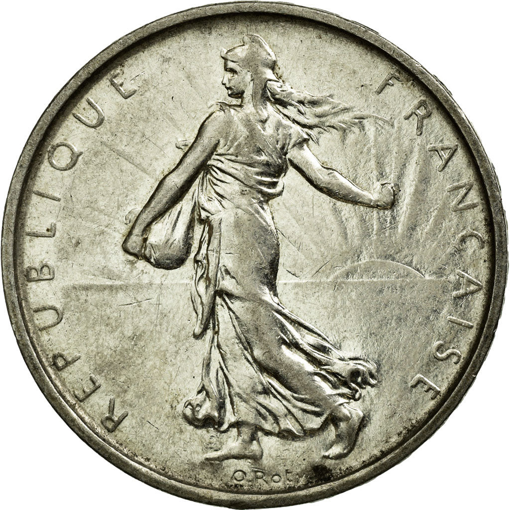 Coin, France, Semeuse, 5 Francs, 1966, Paris, AU(50-53), Silver, KM:926