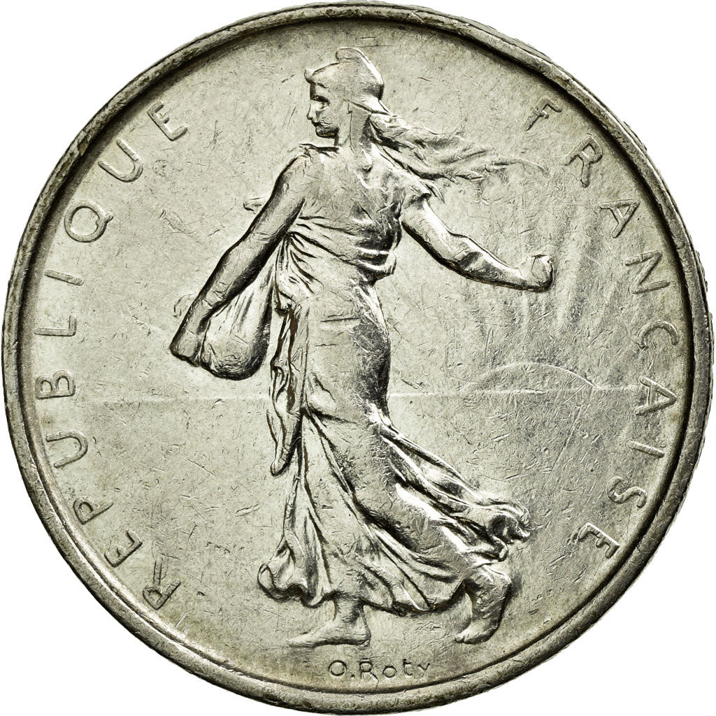 Coin, France, Semeuse, 5 Francs, 1966, Paris, AU(50-53), Silver, KM:926