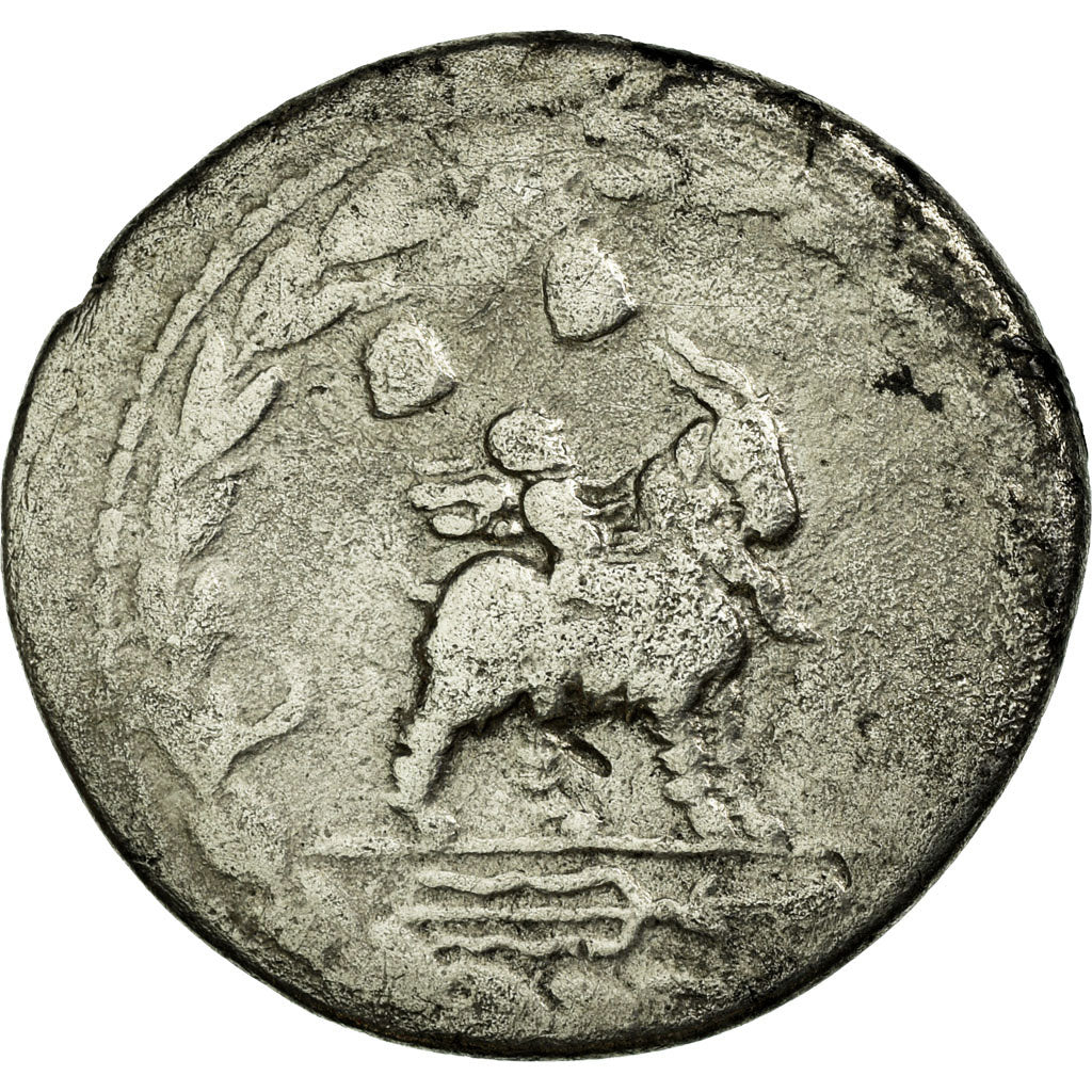 Moneta, Fonteia, Denarius, Rome, VF(20-25), Srebro, Crawford:353/1a