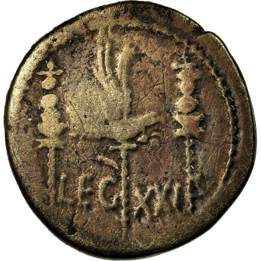 Coin, Marcus Antonius, Denarius, Rome, F(12-15), Silver, Crawford:544/37