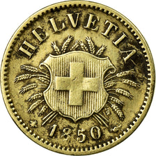 Coin, Switzerland, 5 Rappen, 1850, Strasbourg, VF(30-35), Billon, KM:5