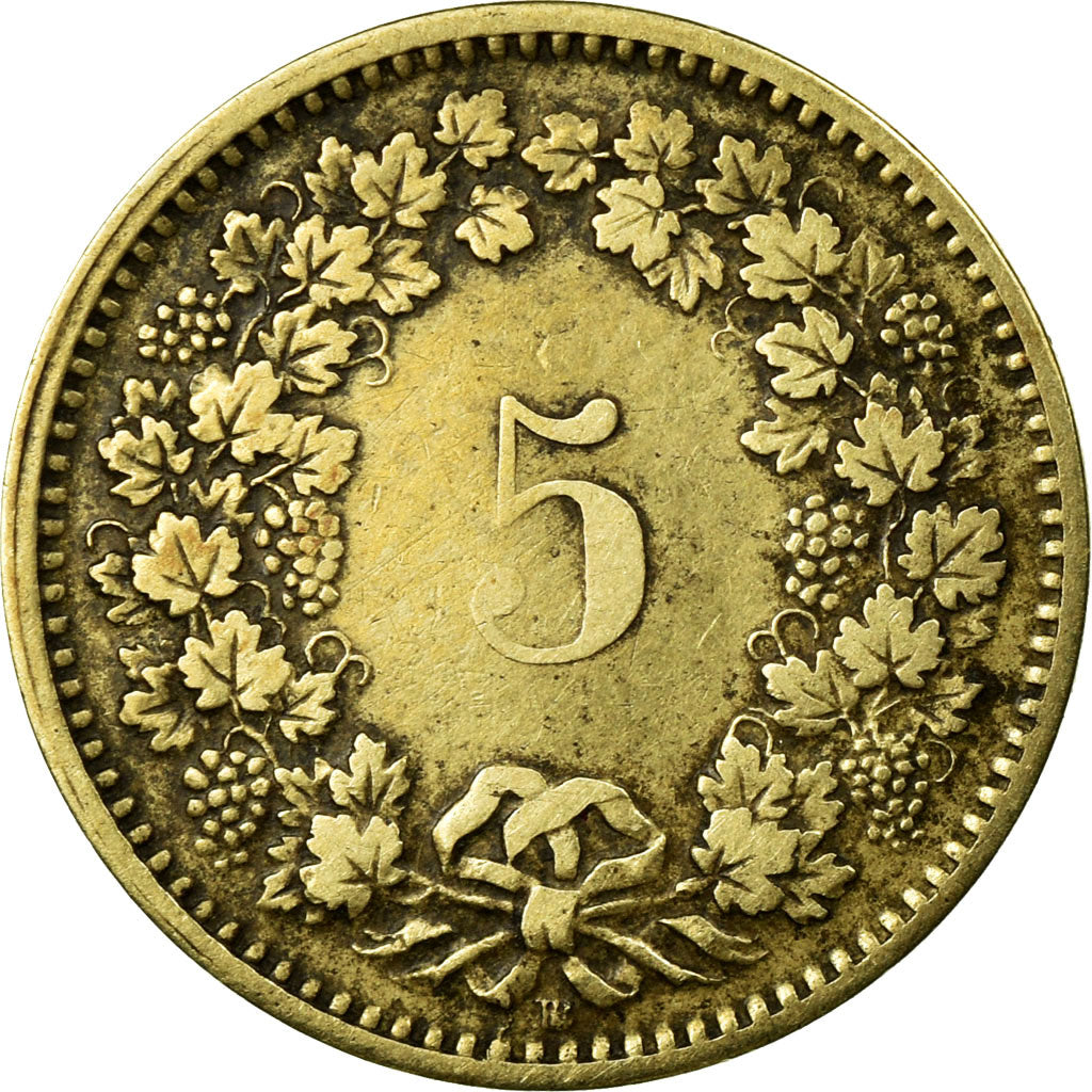 Coin, Switzerland, 5 Rappen, 1850, Strasbourg, VF(30-35), Billon, KM:5