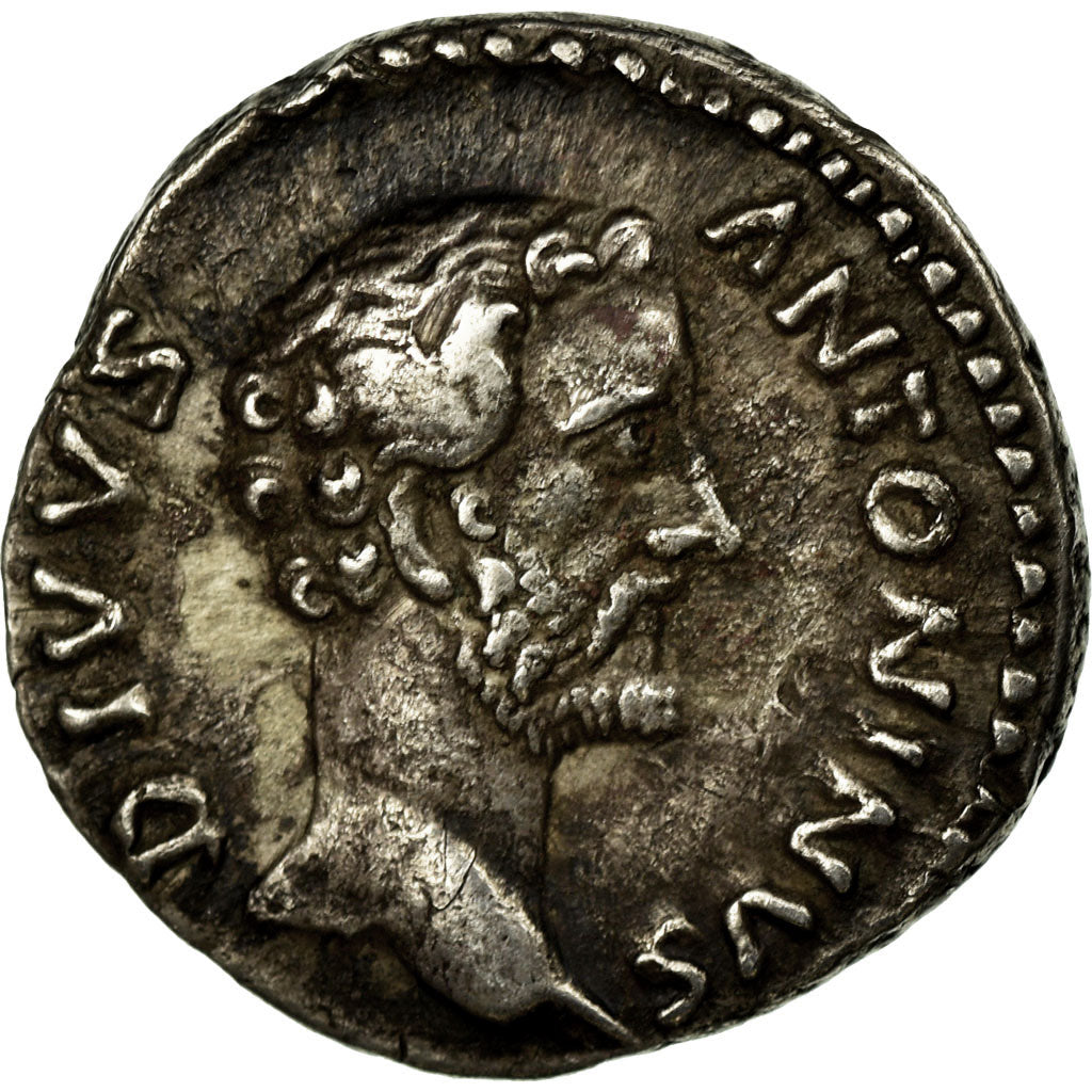 Coin, Antoninus Pius, Denarius, 161, Roma, AU(50-53), Silver, RIC:431