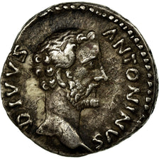 Coin, Antoninus Pius, Denarius, 161, Roma, AU(50-53), Silver, RIC:431