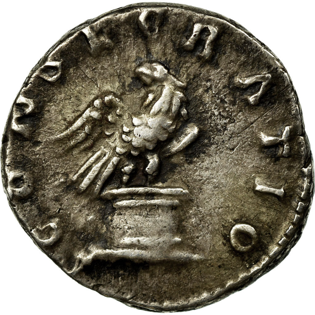 Coin, Antoninus Pius, Denarius, 161, Roma, AU(50-53), Silver, RIC:431