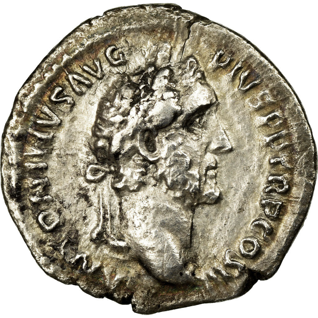 Coin, Antoninus Pius, Denarius, Rome, EF(40-45), Silver, RIC:417a