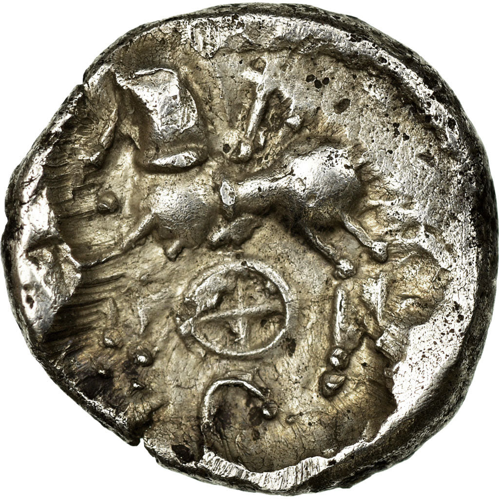 Moneta, Kaletedoy, Lingones, Quinarius, EF(40-45), Srebro, Delestrée:3199