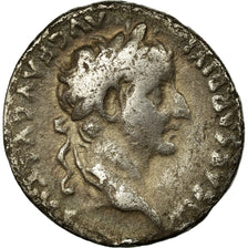 Coin, Tiberius, Denarius, Lyons, VF(20-25), Silver, RIC:26