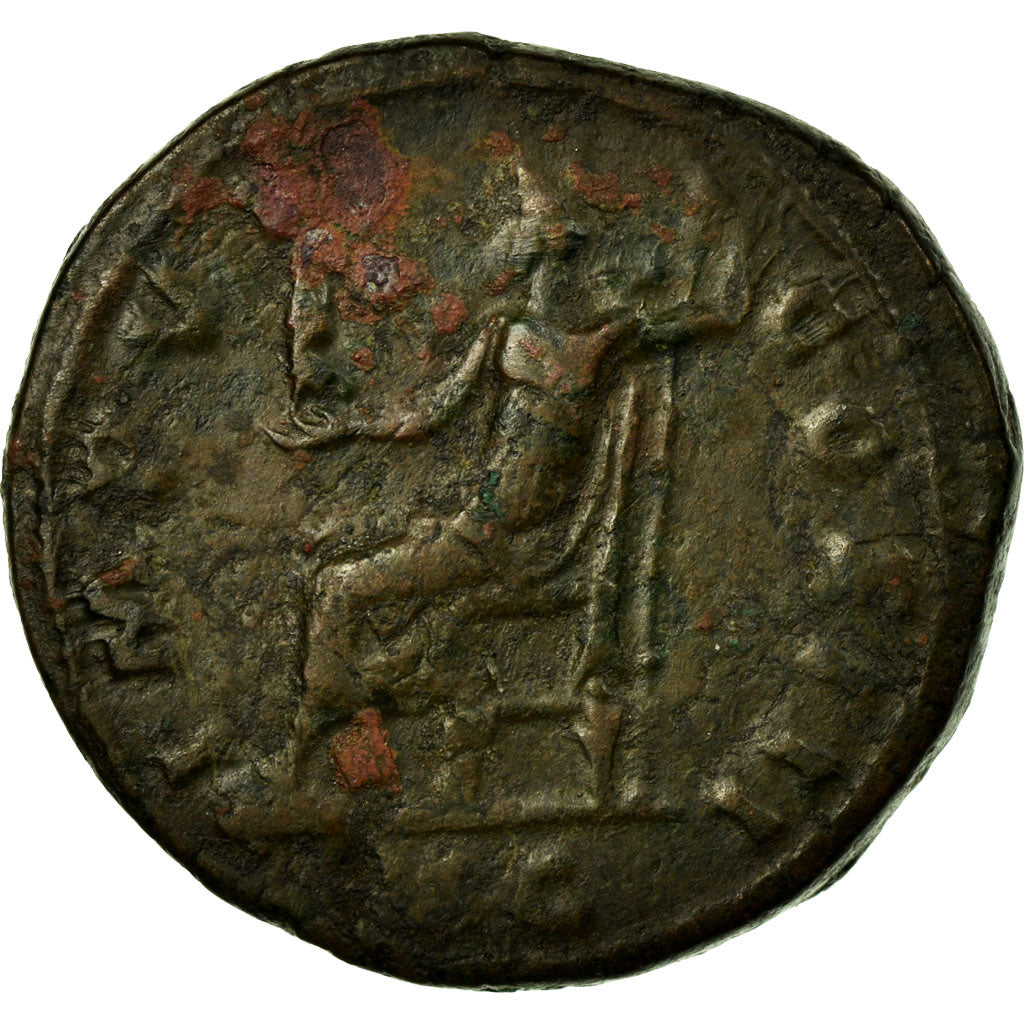 Coin, Marcus Aurelius, Dupondius, 172, Roma, AU(50-53), Copper, RIC:1065