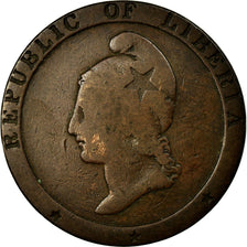 Coin, Liberia, 2 Cents, 1847, VF(20-25), KM:2