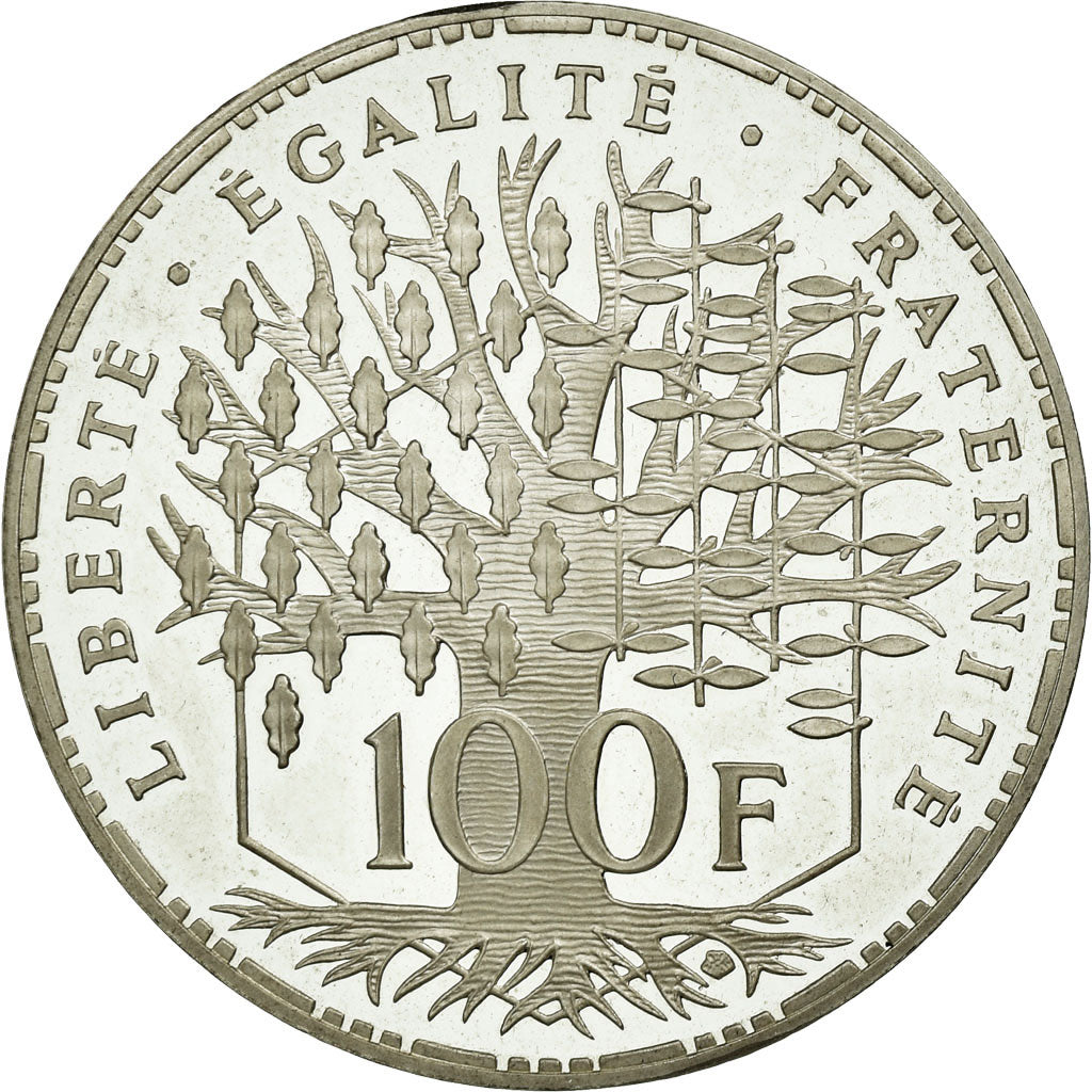 Münze, Frankreich, Panthéon, 100 Francs, 1996, Paris, VZ+, Silber, KM:951.1