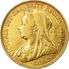 Coin, Australia, Victoria, Sovereign, 1900, Sydney, VF(30-35), Gold, KM:13