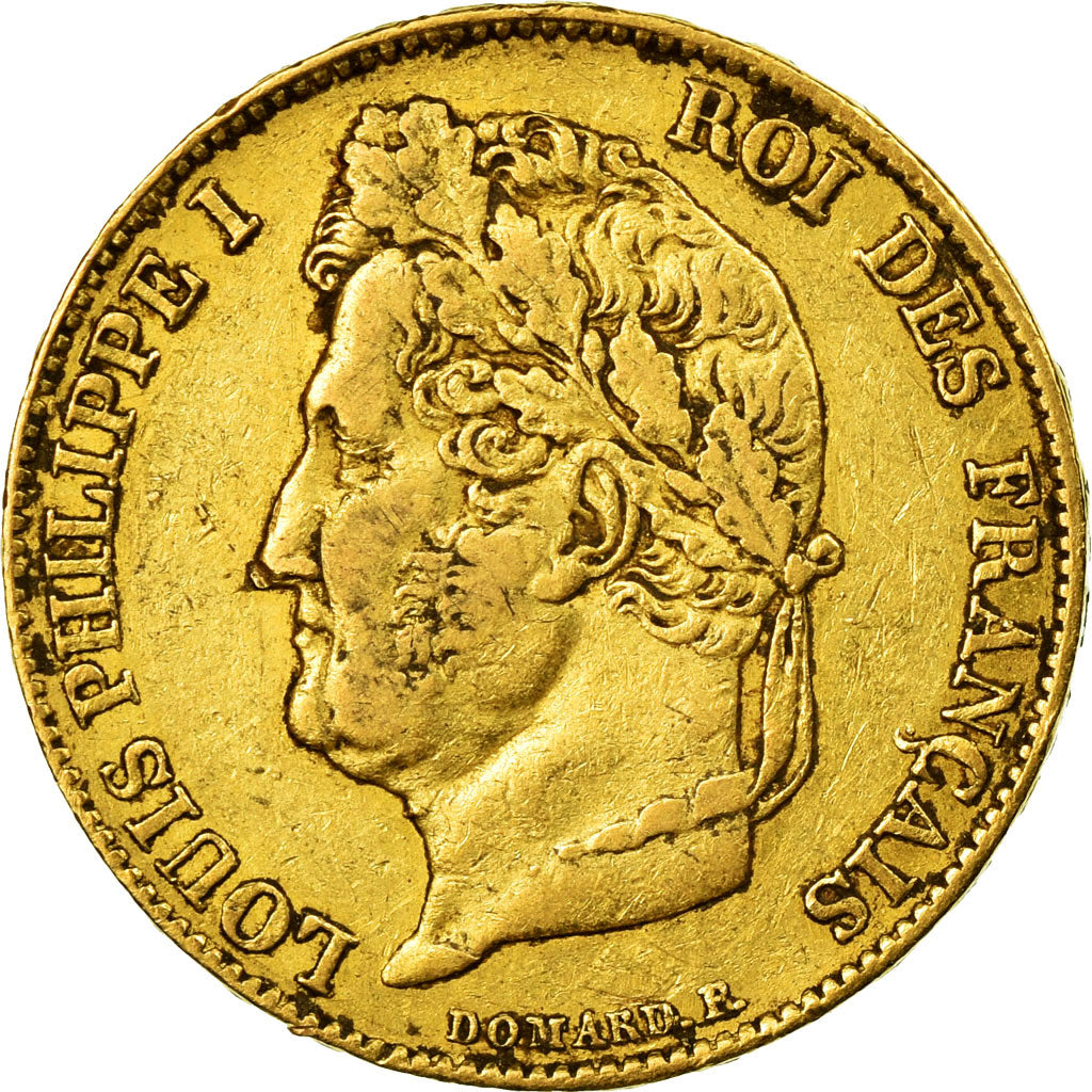 Munten, Frankrijk, Louis-Philippe, 20 Francs, 1834, Paris, ZF, Goud, KM:750.1