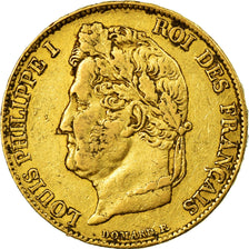 Munten, Frankrijk, Louis-Philippe, 20 Francs, 1834, Paris, ZF, Goud, KM:750.1