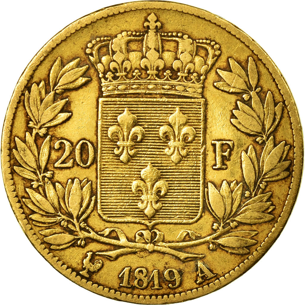 Monnaie, France, Louis XVIII, Louis XVIII, 20 Francs, 1819, Paris, TB+, Or
