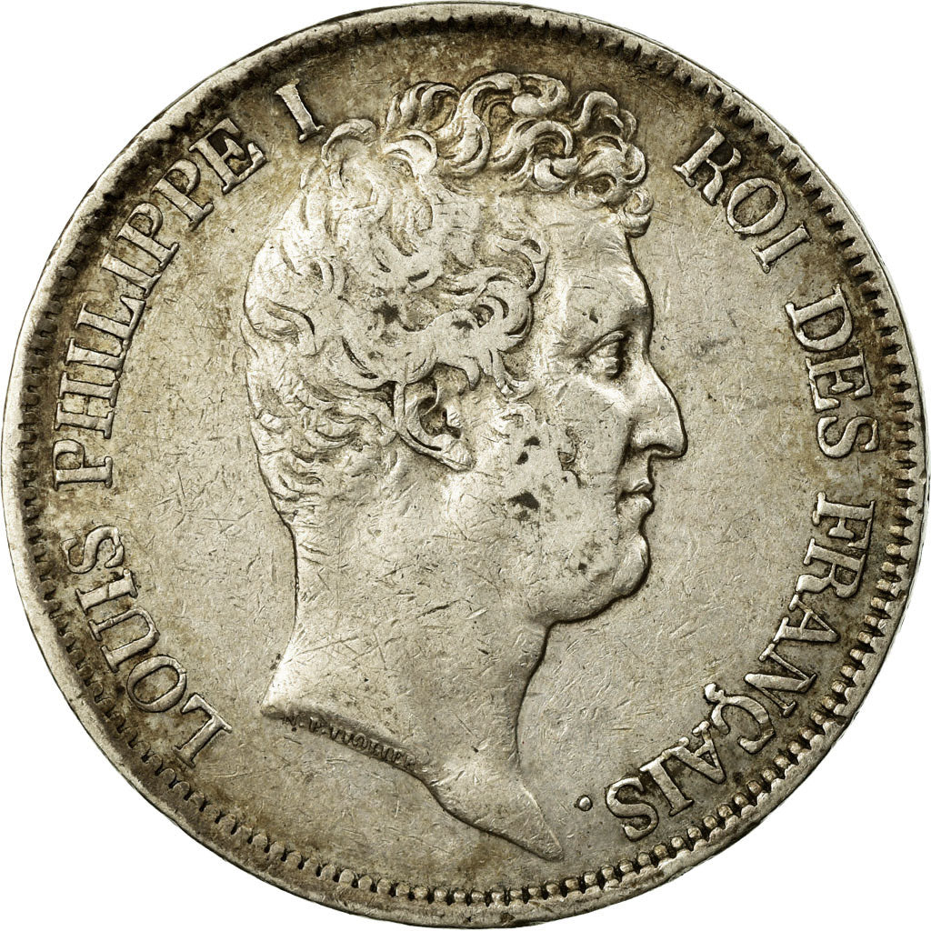 Coin, France, Louis-Philippe, 5 Francs, 1831, Rouen, VF(30-35), Silver
