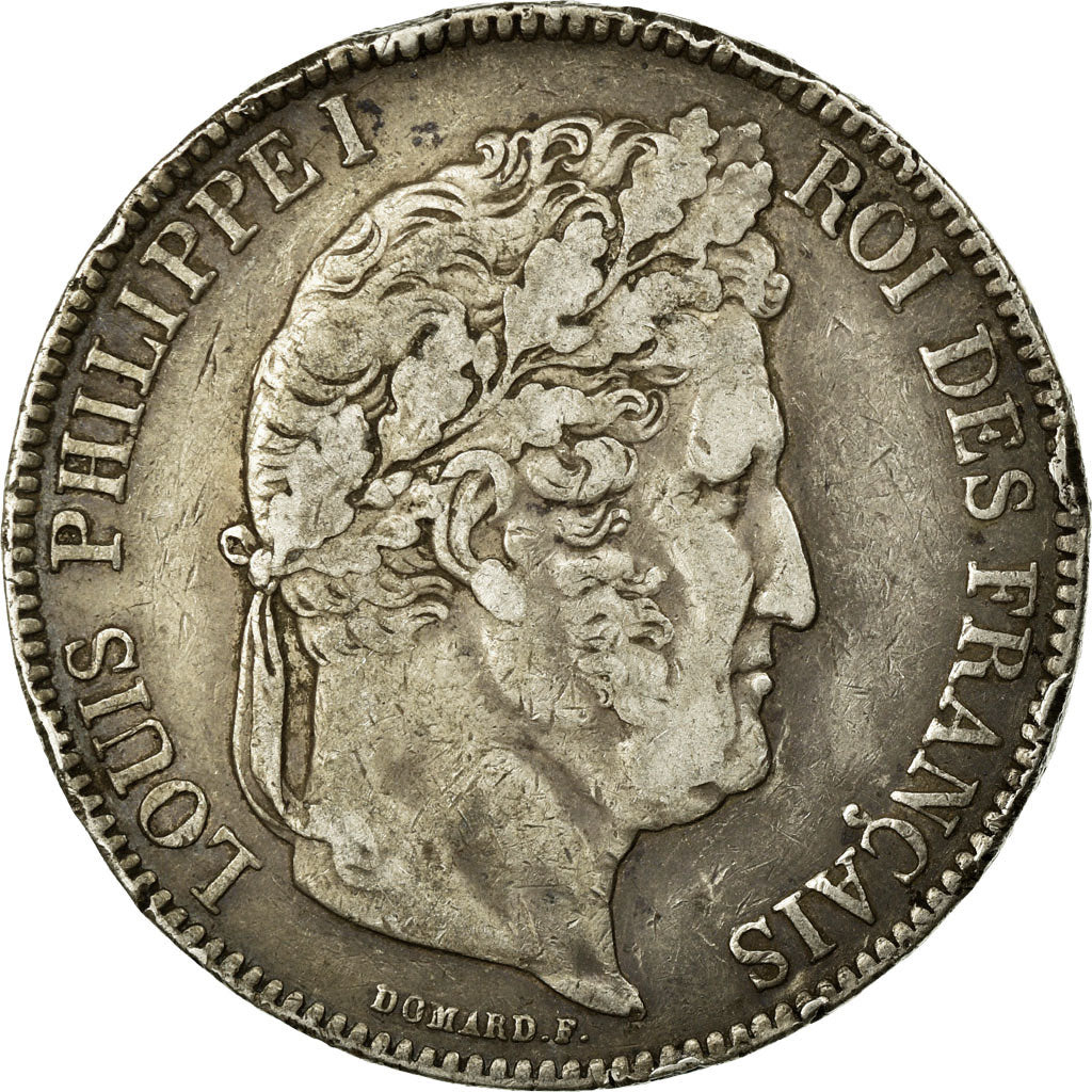 Coin, France, Louis-Philippe, 5 Francs, 1840, Rouen, VF(30-35), Silver