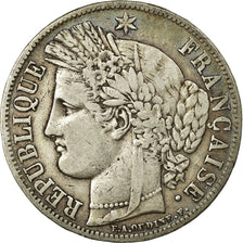 Coin, France, Cérès, 5 Francs, 1849, Strasbourg, VF(20-25), Silver, KM:761.2