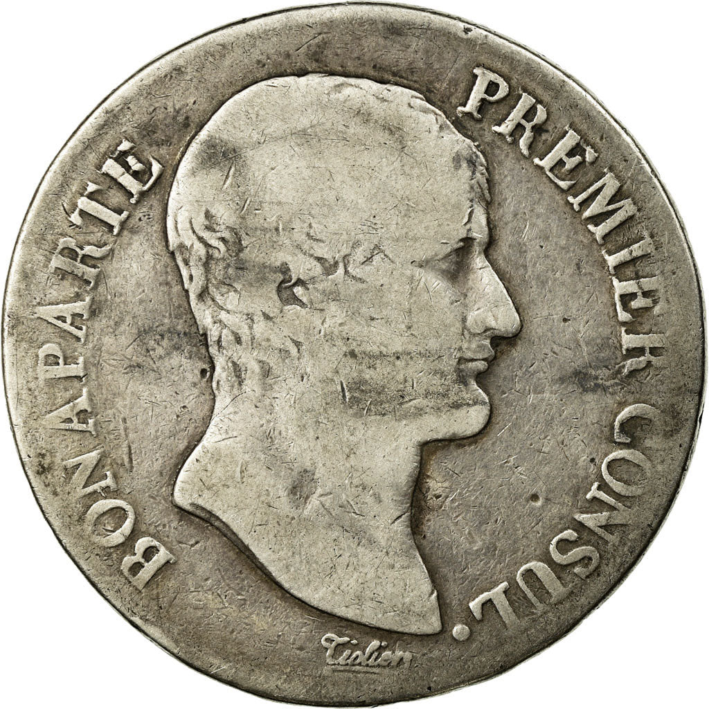 Coin, France, Napoléon I, 5 Francs, An 12 (1804), Paris, F(12-15), Silver
