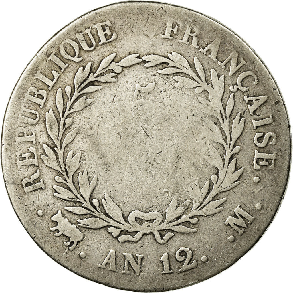 Coin, France, Napoléon I, 5 Francs, An 12 (1804), Paris, F(12-15), Silver