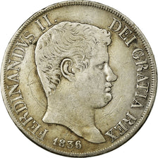 Monnaie, États italiens, NAPLES, Ferdinando II, 120 Grana, 1836, TB+, Argent