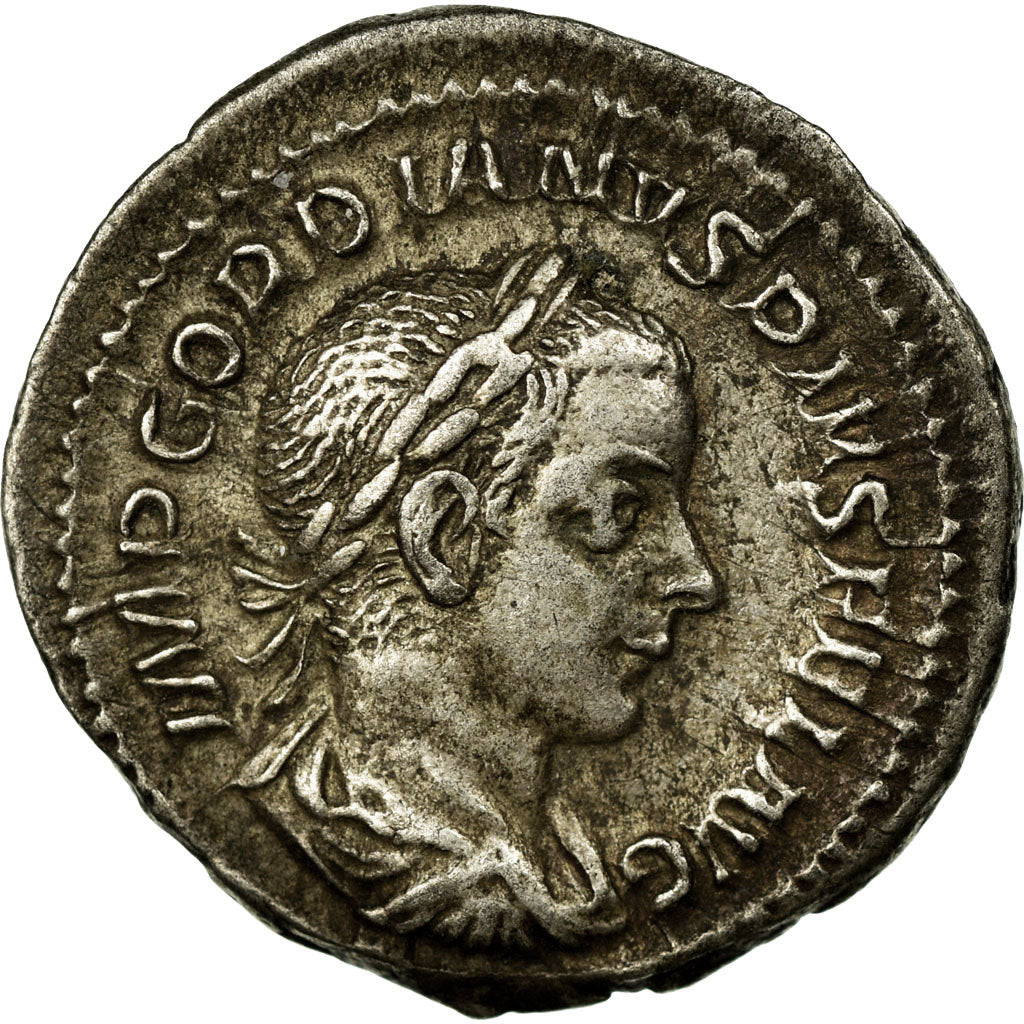 Coin, Gordian III, Denarius, 240, Rome, AU(50-53), Silver, RIC:113