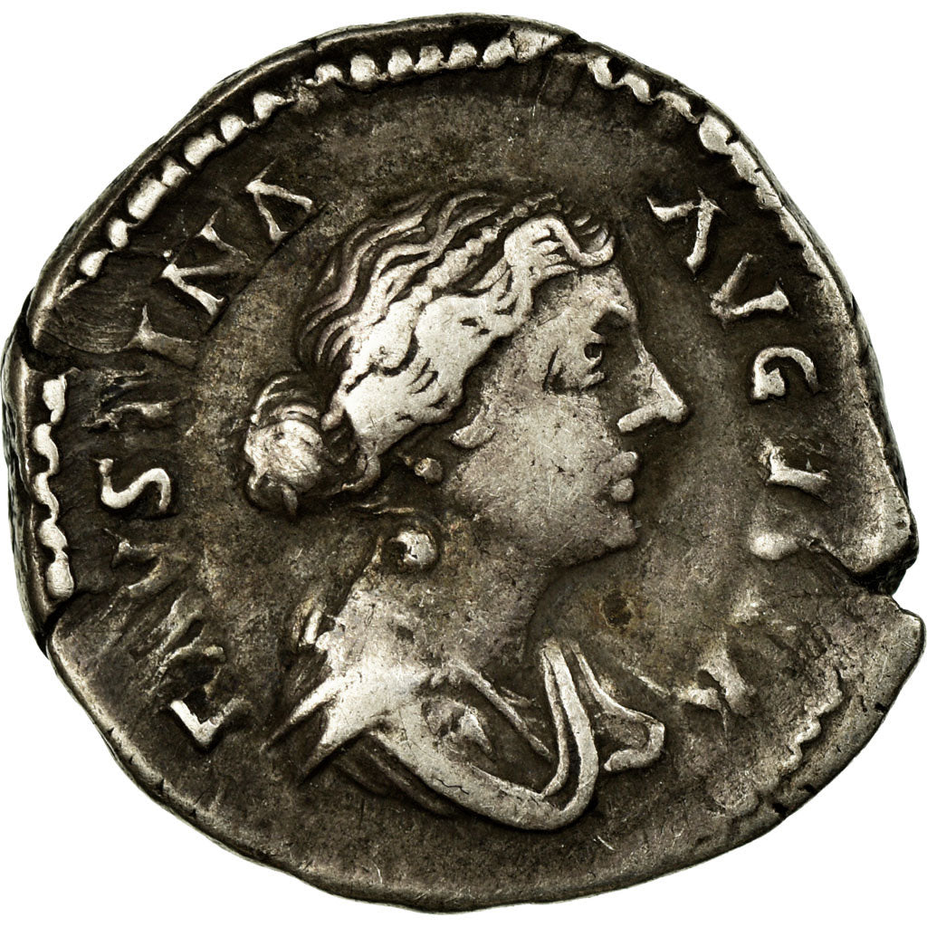 Coin, Faustina II, Denarius, 163, Rome, EF(40-45), Silver, RIC:677