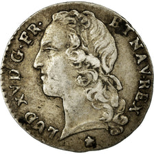 Monnaie, France, Louis XV, 1/10 Écu au bandeau, 12 Sols, 1/10 ECU, 1769, Metz