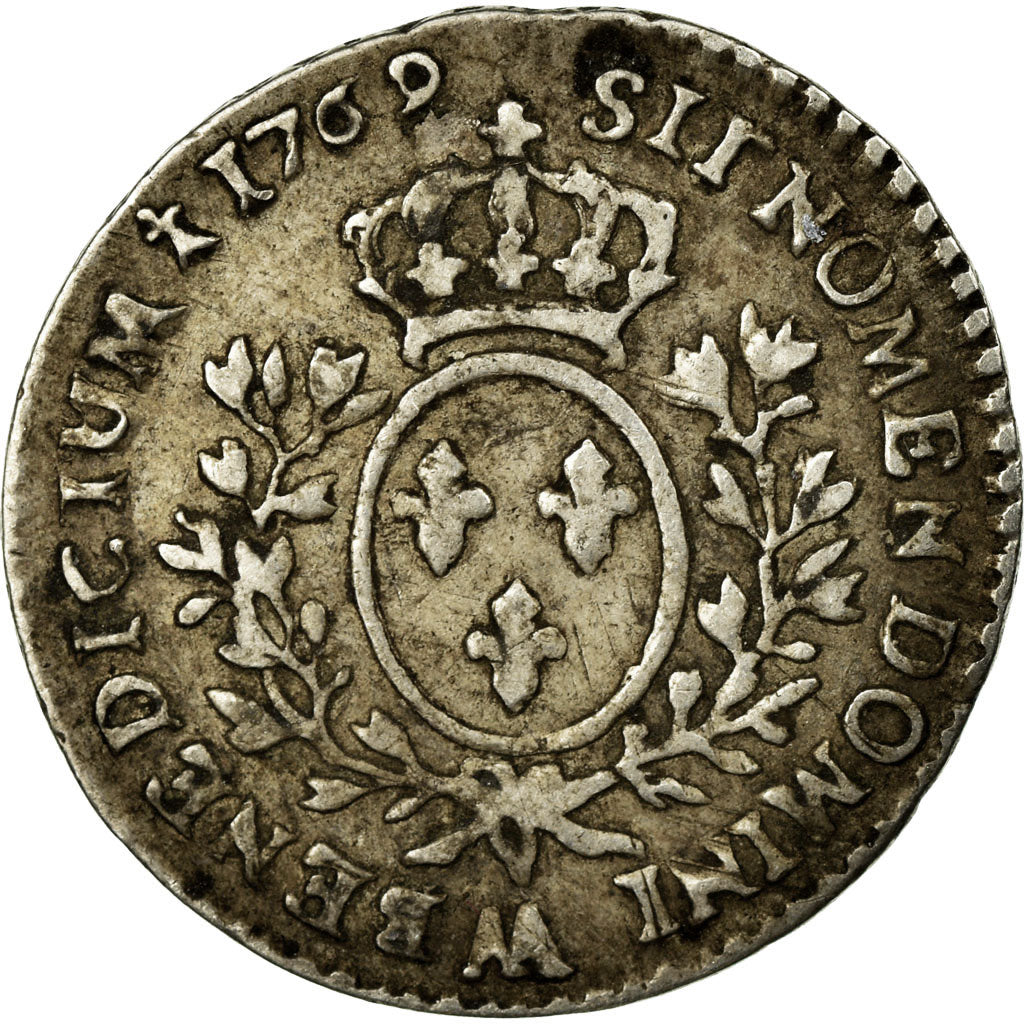 Monnaie, France, Louis XV, 1/10 Écu au bandeau, 12 Sols, 1/10 ECU, 1769, Metz