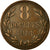 Munten, Guernsey, 8 Doubles, 1914, Heaton, Birmingham, PR, Bronze, KM:14