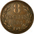 Coin, Guernsey, 8 Doubles, 1914, Heaton, Birmingham, AU(55-58), Bronze, KM:14