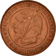 Monnaie, France, 5 Centimes, 1871, Satirique, SUP, Bronze