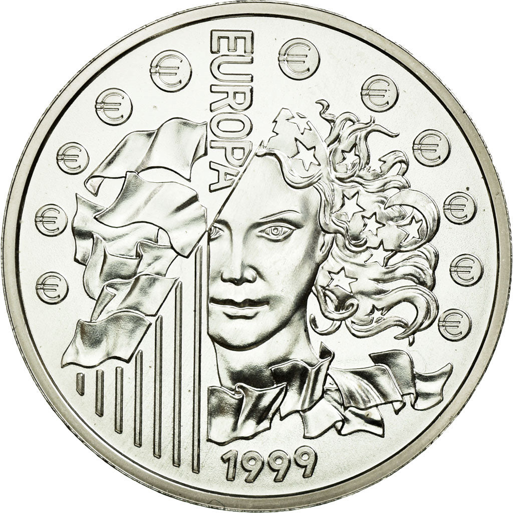 Coin, France, 6.55957 Francs, 1999, MS(63), Silver, KM:1258