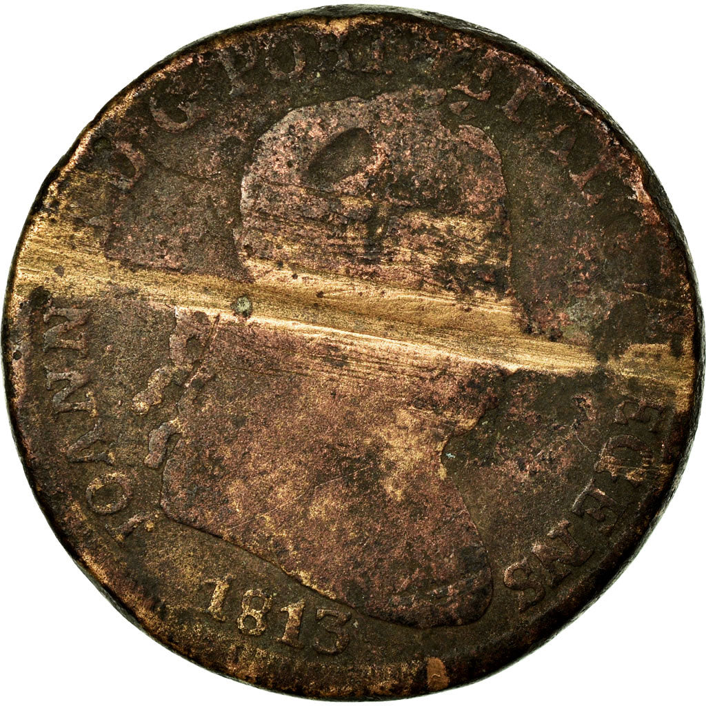 Münze, Portugal, Jo, 40 Reis, Pataco, 1813, Lisbon, SGE+, Bronze, KM:345.1