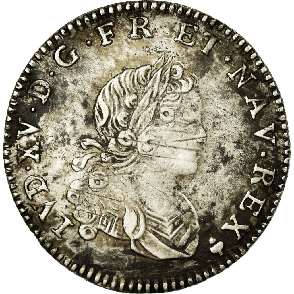 Coin, France, Louis XV, 1/6 Écu (XX – S) de France-Navarre, 20 Sols, 1/6 ECU