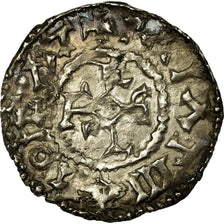 Moneda, Francia, Charles le Chauve, Denarius, 843-877, Le Palais, MBC+, Plata