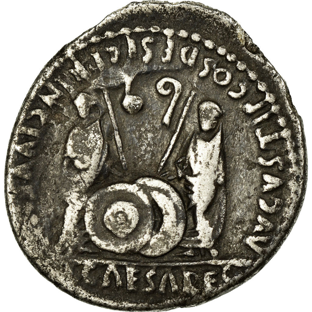 Coin, Augustus, Denarius, 1-12, Rome, EF(40-45), Silver, RIC:204