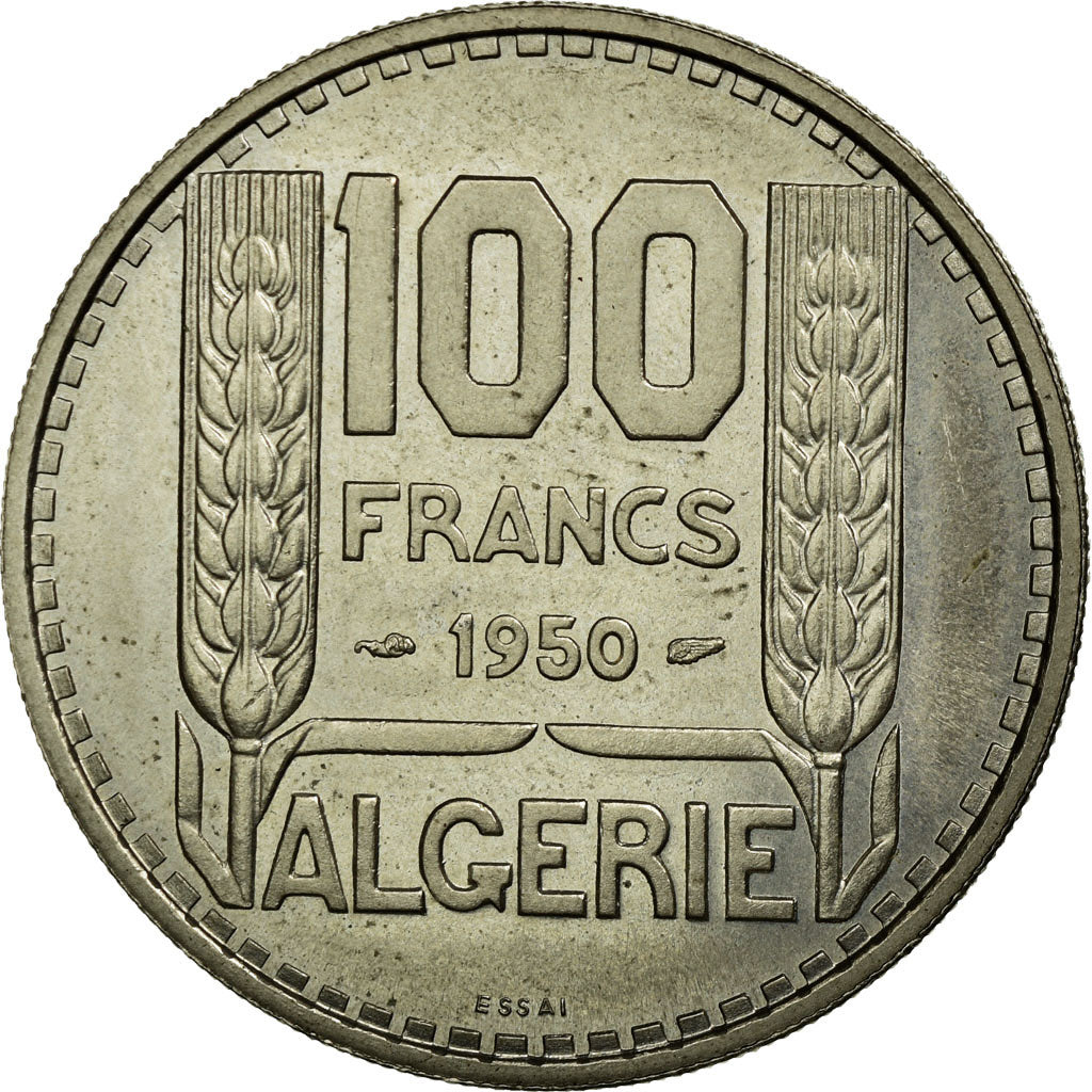 Coin, Algeria, 100 Francs, 1950, Paris, MS(60-62), Copper-nickel, KM:E3